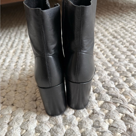 Tony Bianco Sleek Black Ankle Booties - Picture 3 of 5